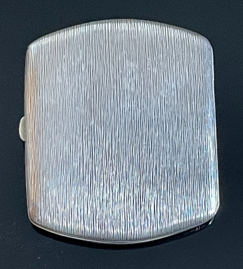 German solid silver cigarette case c. 1940