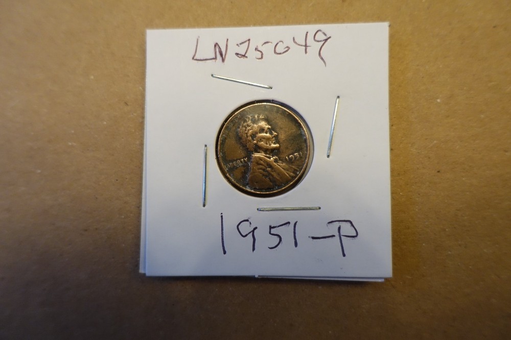 1951-P 1 cent Lincoln  Penny