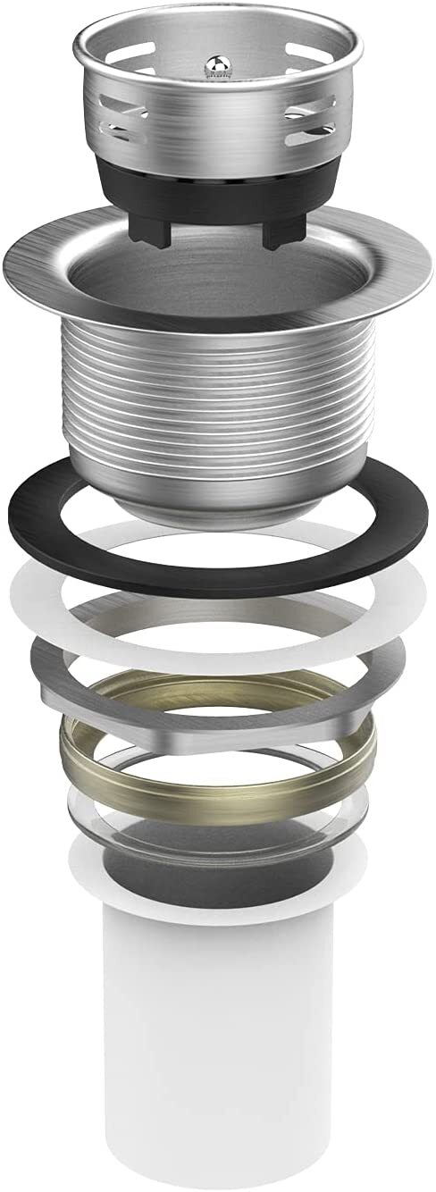 Commercial Sink Hand Washing Basin Stainless Steel Hand Sink w/ Hot&Cold Faucet