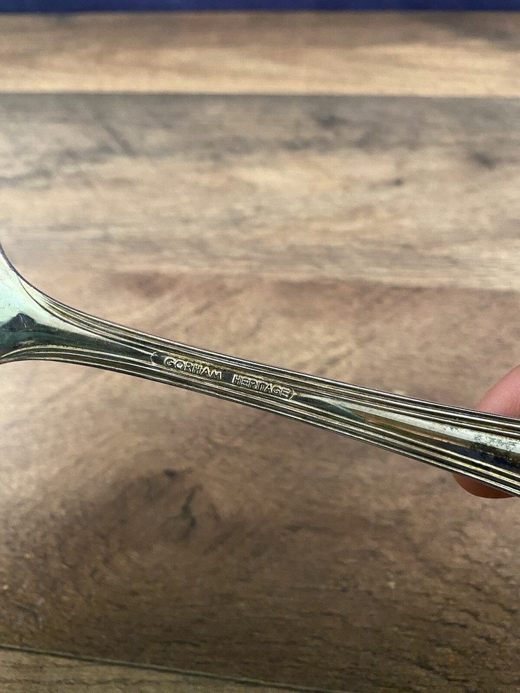 Gorham Heritage Italy Silverplate Flatware Large Casserole Serving Spoon