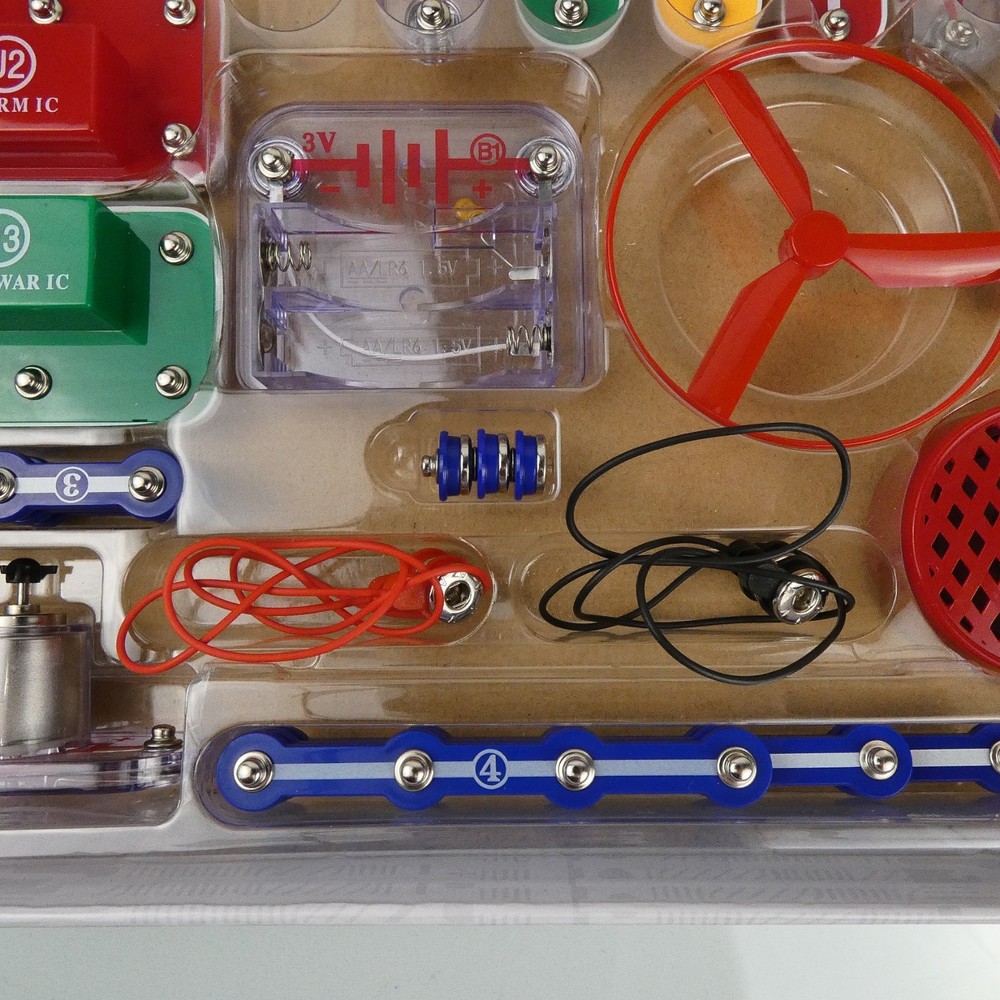 Snap Circuits Jr SC-100 100 Experiments Electronics Kit ELENCO *** Missing S1