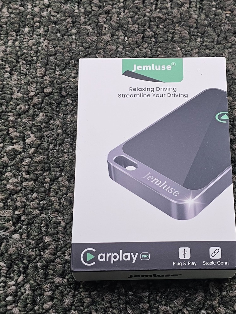Jemluse Carplay Wireless Adapter 5V 1A-2.1A - Plug & Play Stable Connection