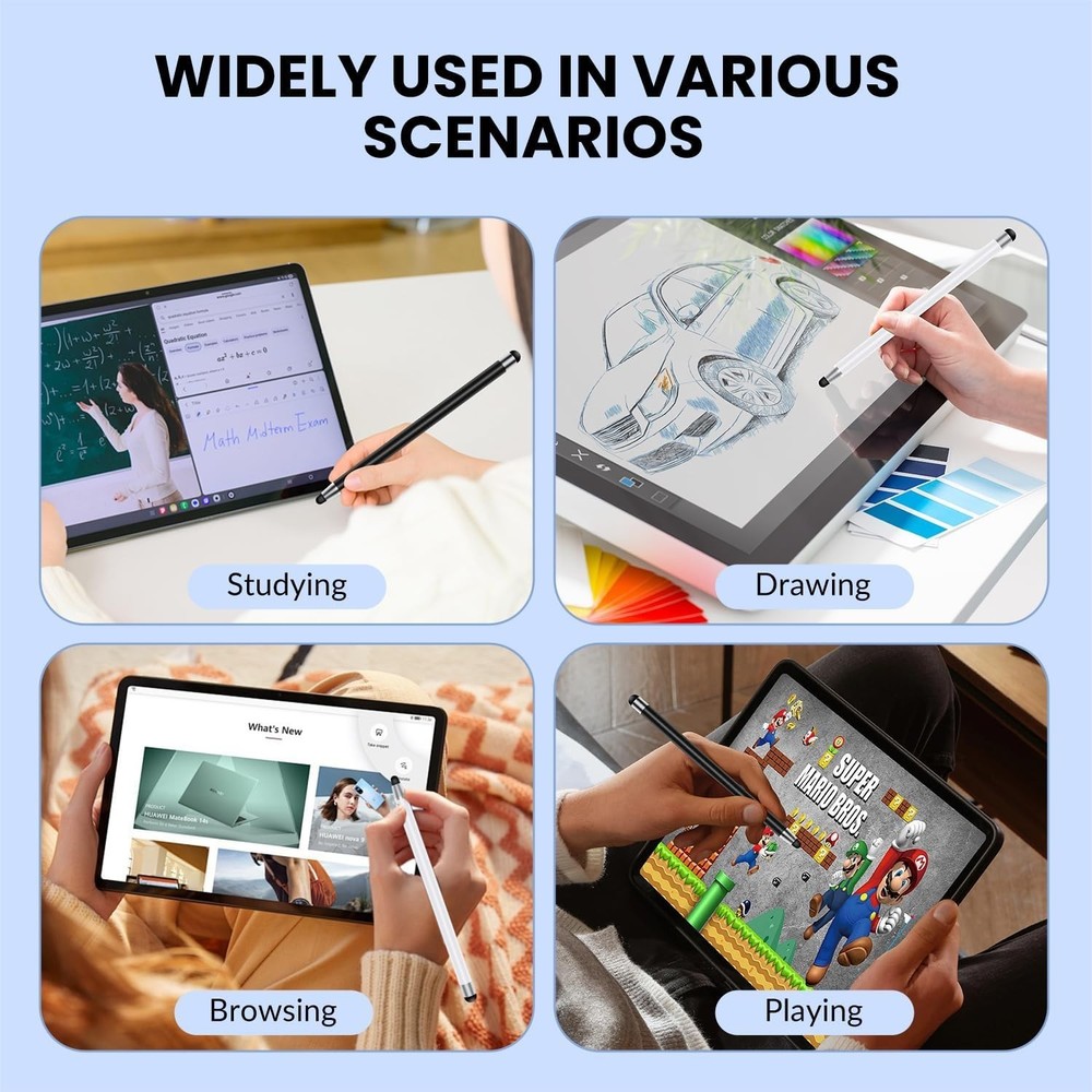 High Sensitivity Touchscreen Stylus 10-Pack - Scratch Protection & Comfort