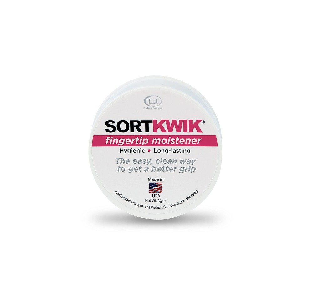 Fingertip Moistener for Fast Sorting, Filing, Counting - Non-Sticky Formula