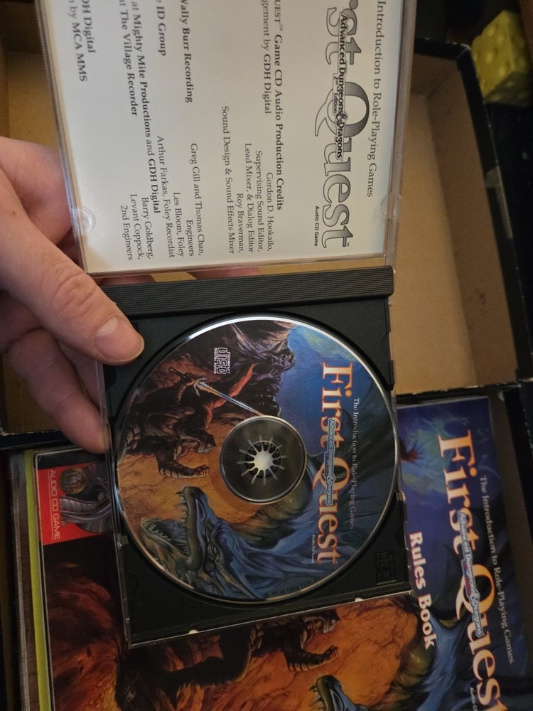 Dungeons & Dragons 2nd Edition Audio CD Game First Quest Advanced