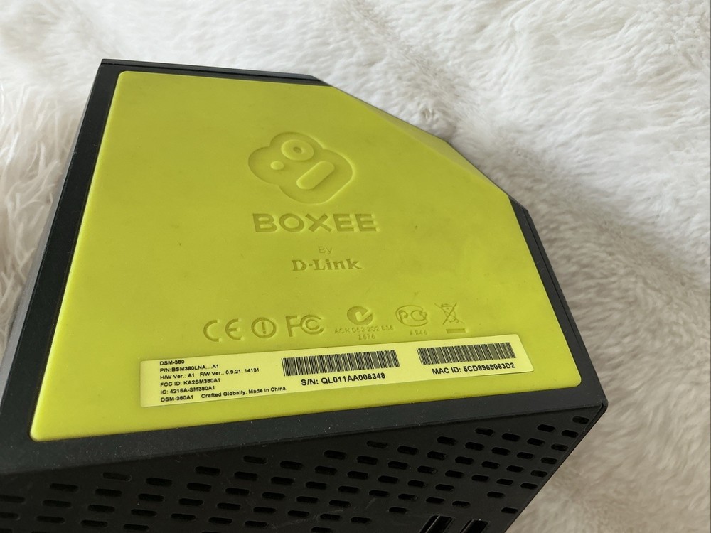 BOXEE MEDIA STREAMER PLAYER MODEL DSM-380 - NO POWER CORD