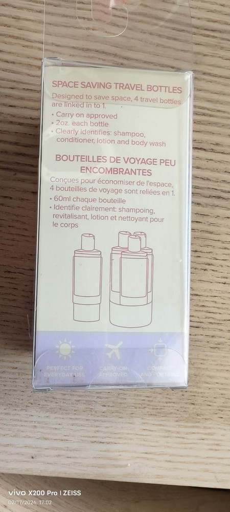 Mine 4 in 1 Travel Bottle