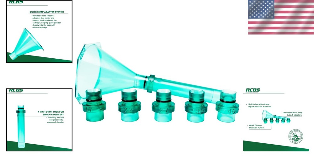 Efficient Quick Change Funnel Kit for Reloaders