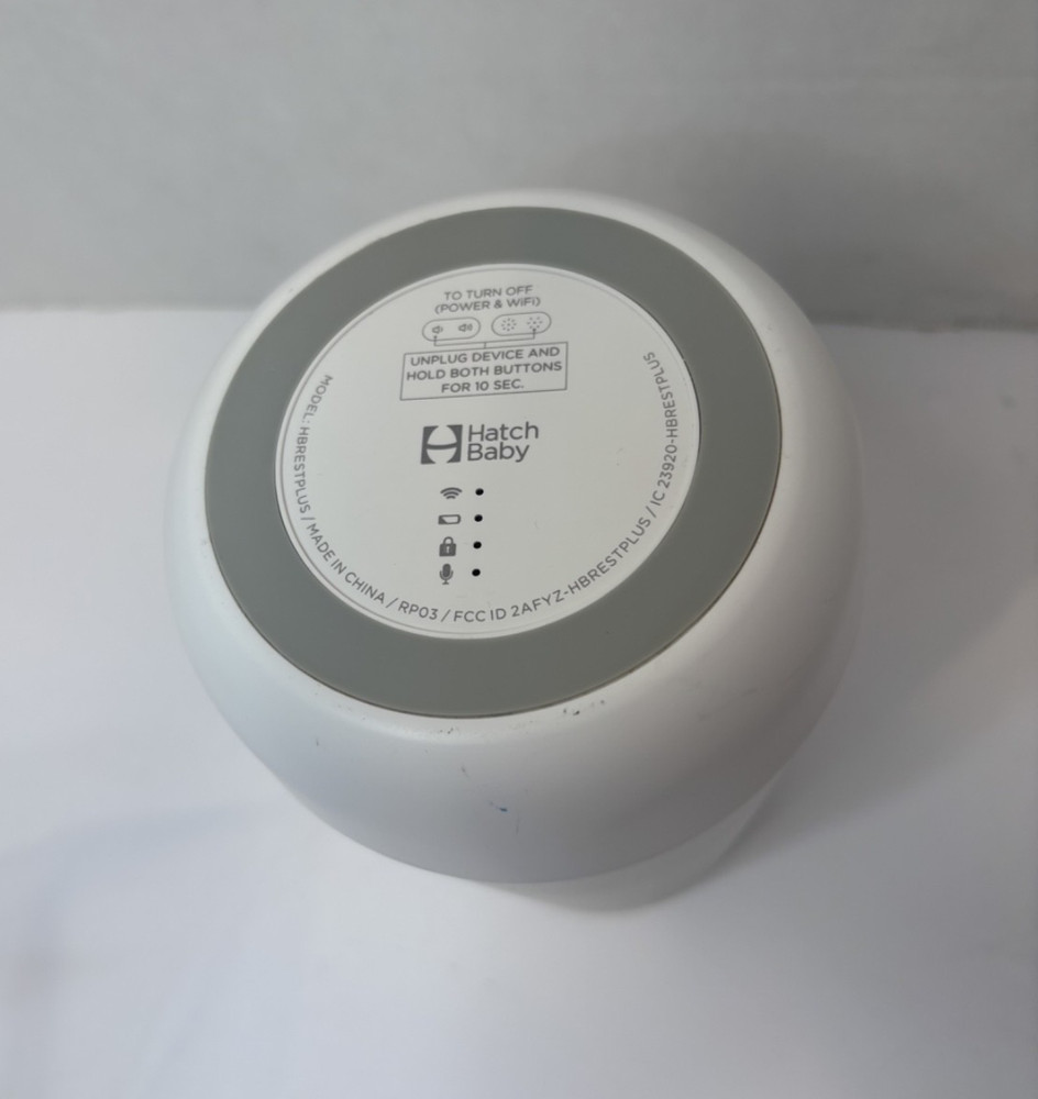 Hatch Rest+ Sound Machine Night Light (Model HBRESTPLUS) – WORKS