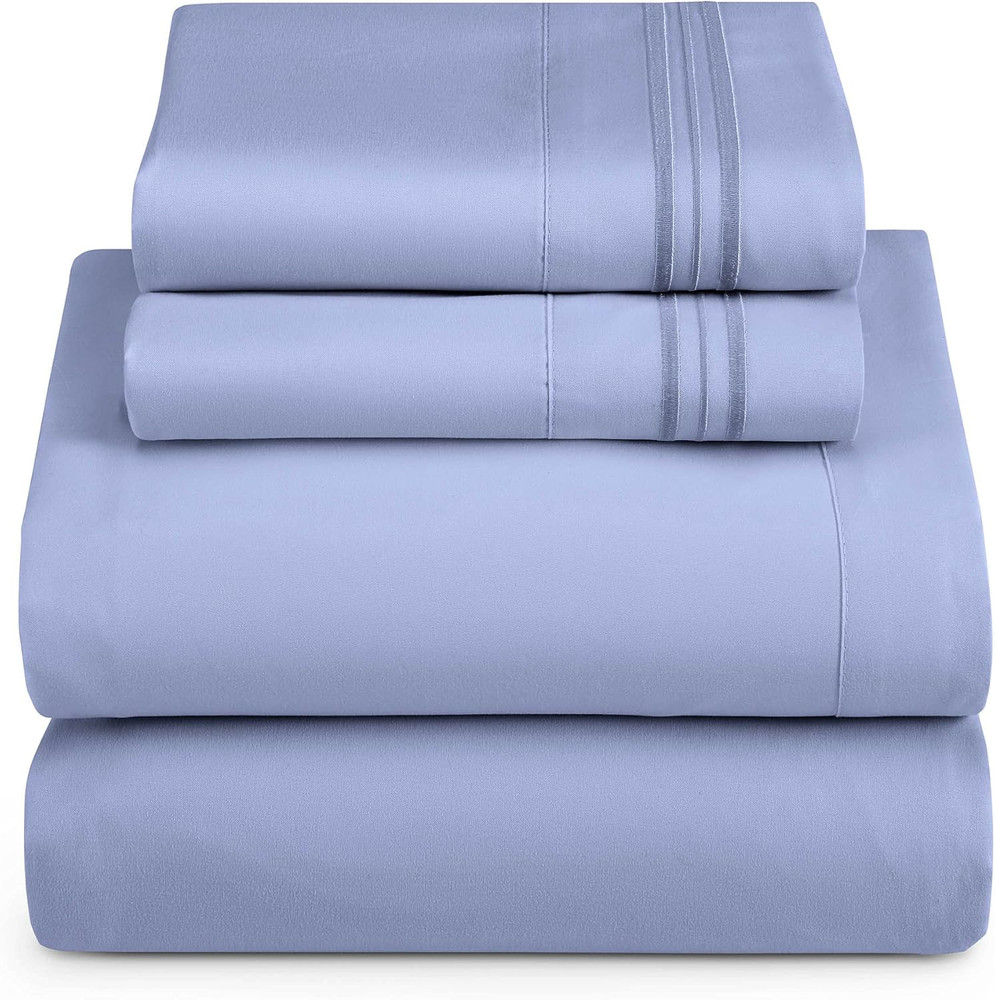 Split King Size Sheets - 5 Piece Bed Sheet Set, Hotel Luxury Double Brushed Bed