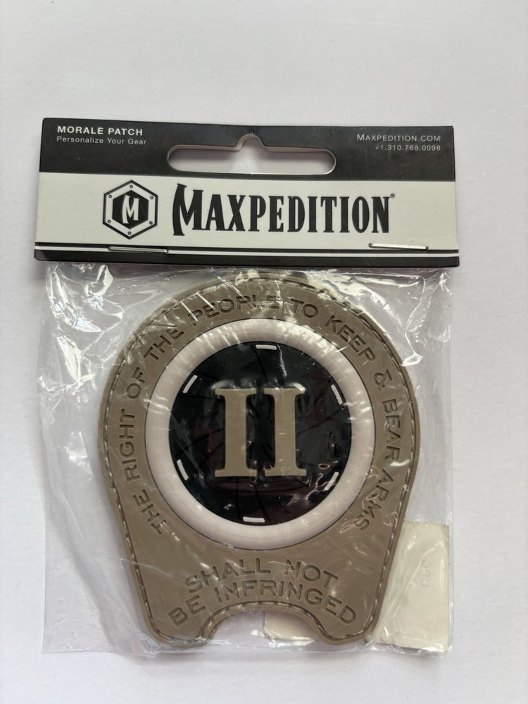 Maxpedition Morale Patch 2nd Amendment Bag and Pack Patch New
