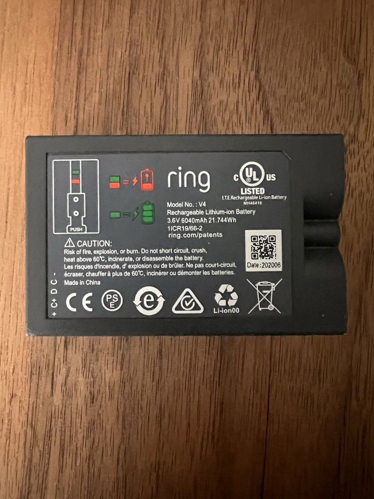 Ring Doorbell Rechargeable battery
