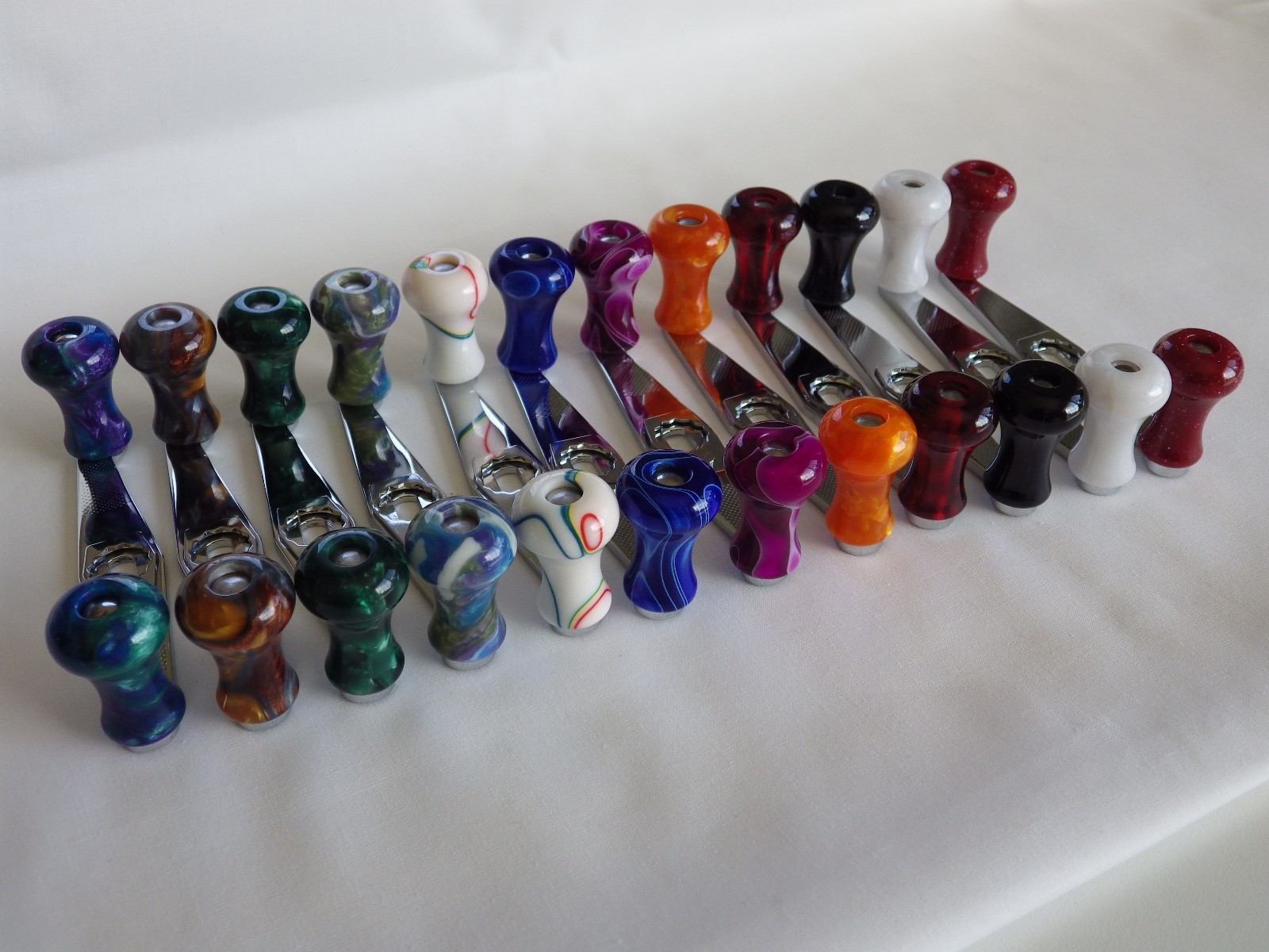 Simon Shimomura's 90 mm Custom Power Handles for ABU Garcia Ambassadeur