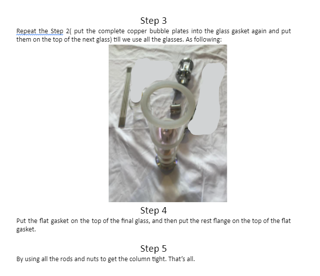 Alcohol Distiller Bubble Plate Reflux Column 2" Tri Clamp Ends, Fits Beer Kegs
