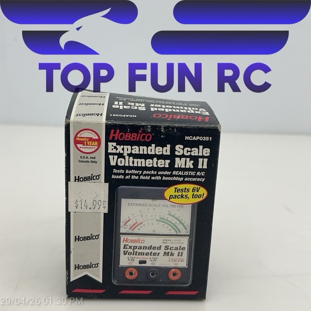 Hobbico Expanded Scale Voltmeter MKII - #HCAP0351