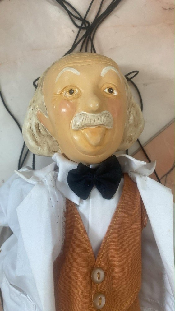Albert Einstein Marionette Puppet Doll