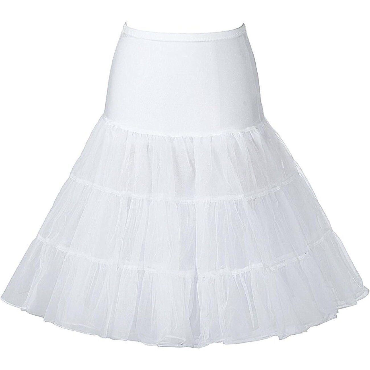 Underskirt Women A-line Crinoline Half Slips 26" Swing Vintage Petticoat Skirt