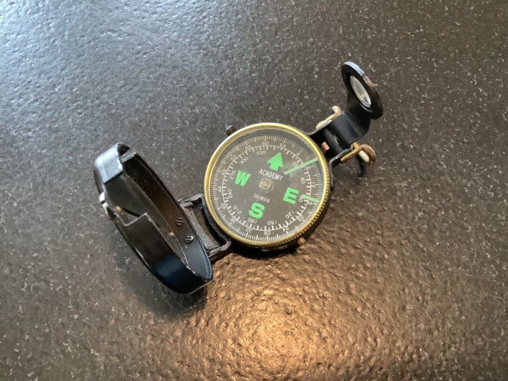 Vintage Lensatic Academy Compass