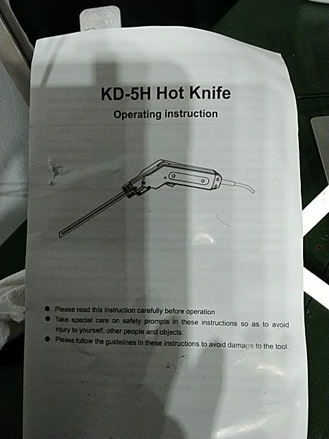 VD-190 HOT KNIFE CUTTER