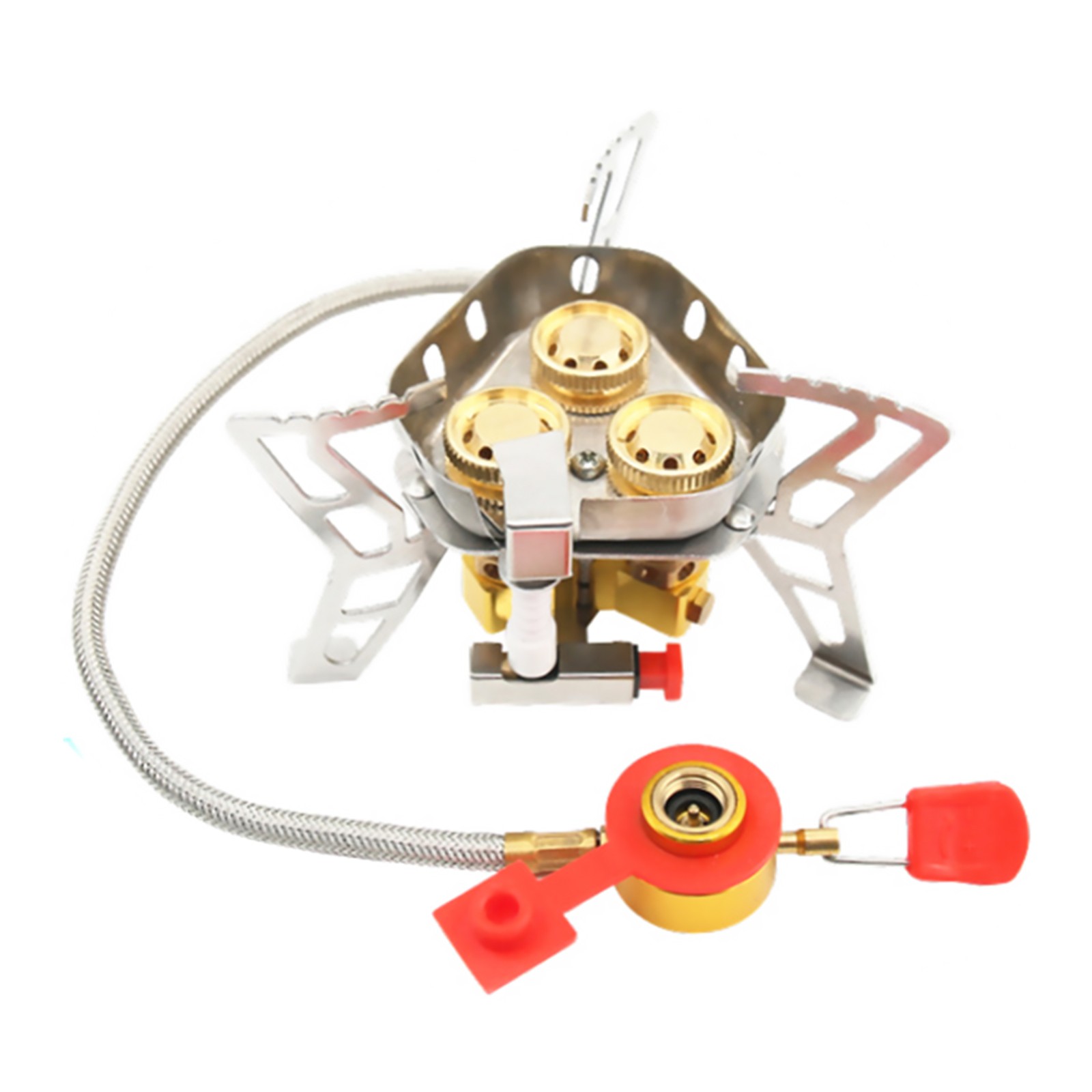 New 6800W Aluminum Alloy Outdoor Tourist Foldable Windproof Camping Gas Stove