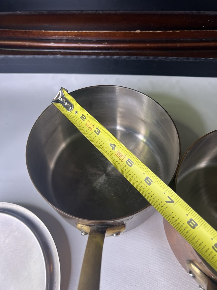 2 Vintage Copper Cookware " Queen Anne