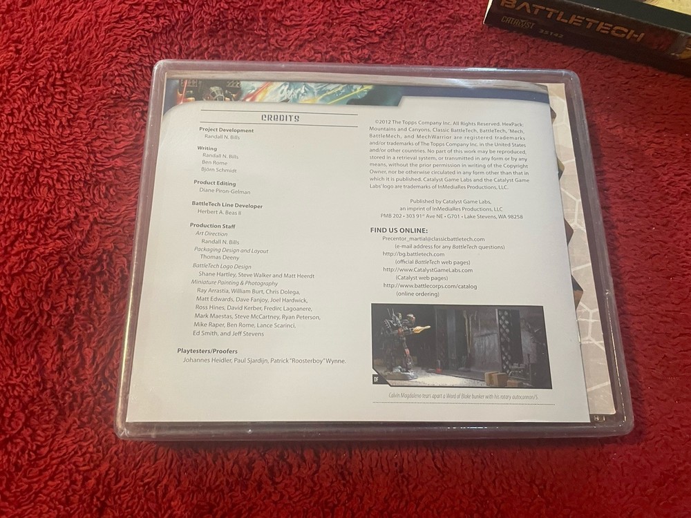 Battletech Hexpack Mountains and Canyons VG