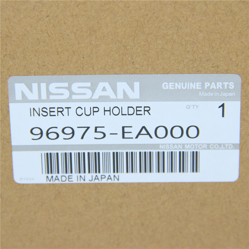 Nissan Frontier Xterra Black Cup Holder Insert Liners Set of 2