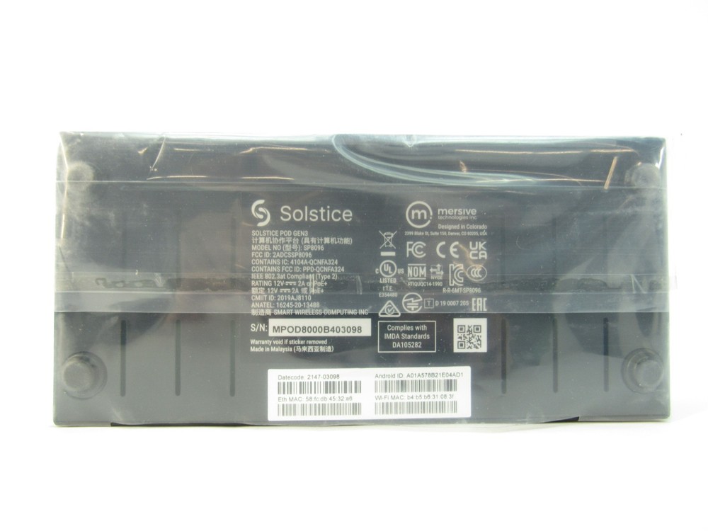 Mersive Solstice POD Gen 3 SP8096 Wireless Presentation System - Grade A