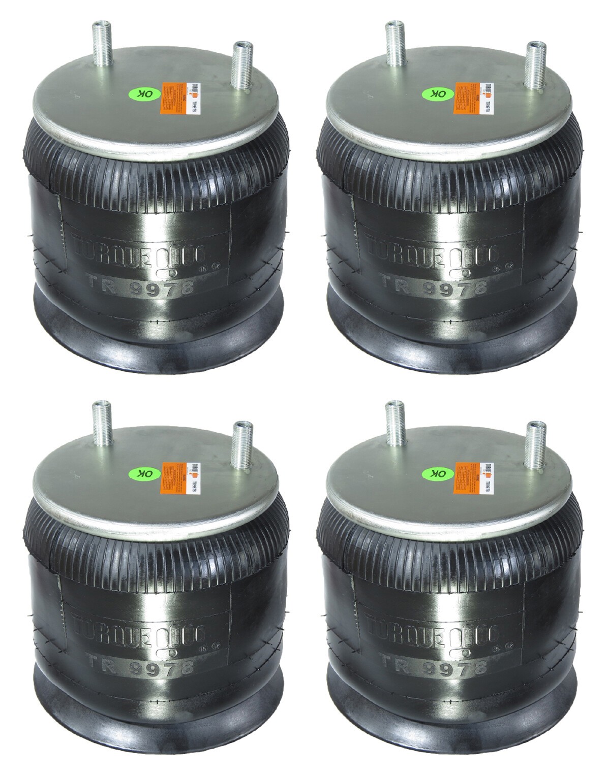 Trailer Air Spring Bag Replace W01-358-9978 Hendrickson C-28929 S-28929 Set of 4