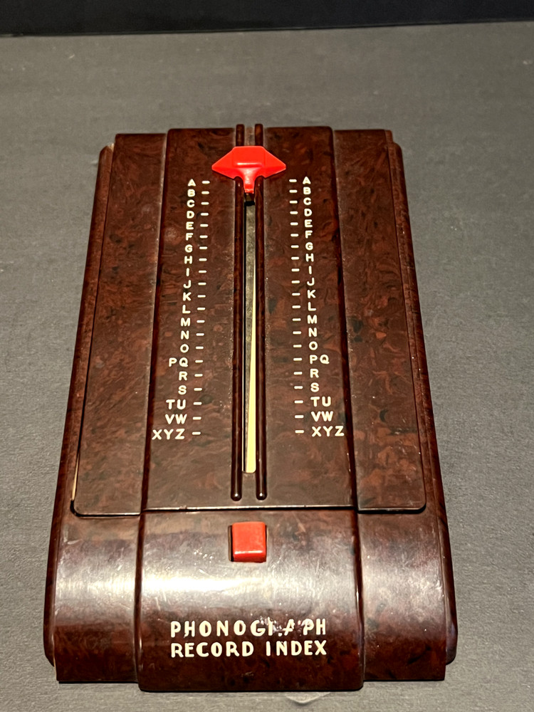 Vintage Zephyr Autodex Bakelite Phonograph Record Index