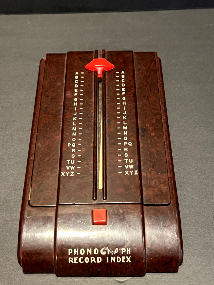 Vintage Zephyr Autodex Bakelite Phonograph Record Index