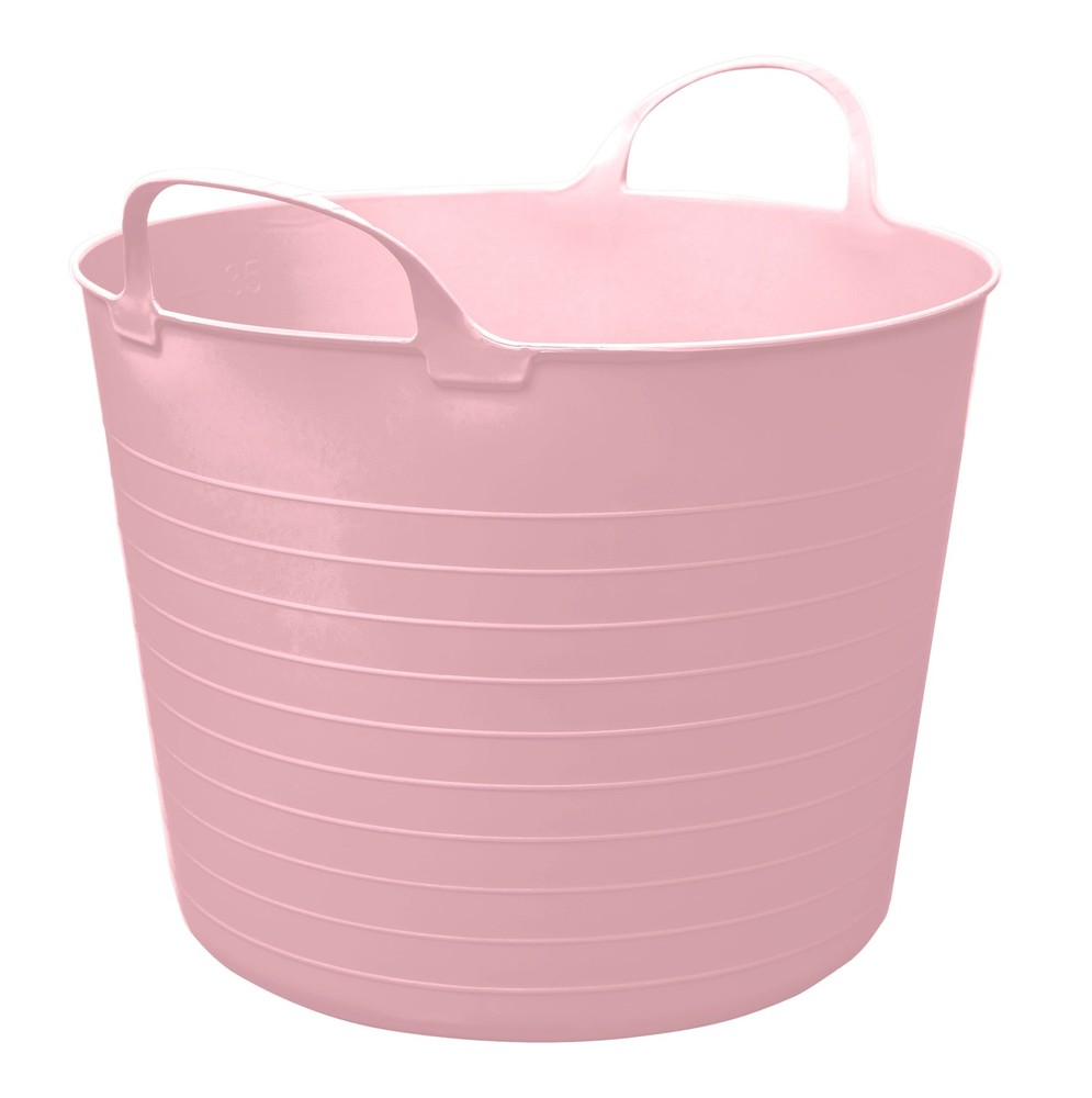 New Your Zone Flex Storage Bin, Pink,Nested, Stackable, Lined