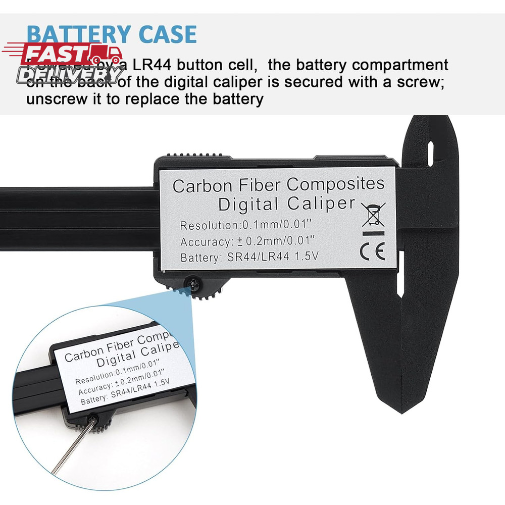 Digital Caliper, Adoric 0-6" Calipers Measuring Tool - Electronic Micrometer Cal