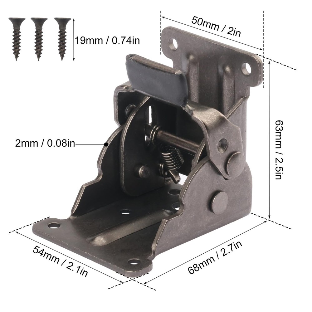 8 Pack Folding Leg Brackets, Folding Table Leg Bracket, Self-Locking Hinge, F...