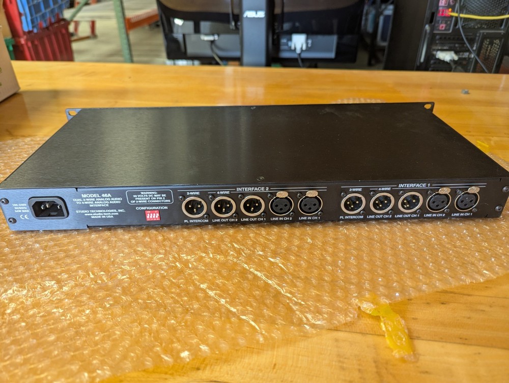 Studio Technologies Model 46A 2-Wire Analog Audio to 4-Wire Analog Audio Interfa