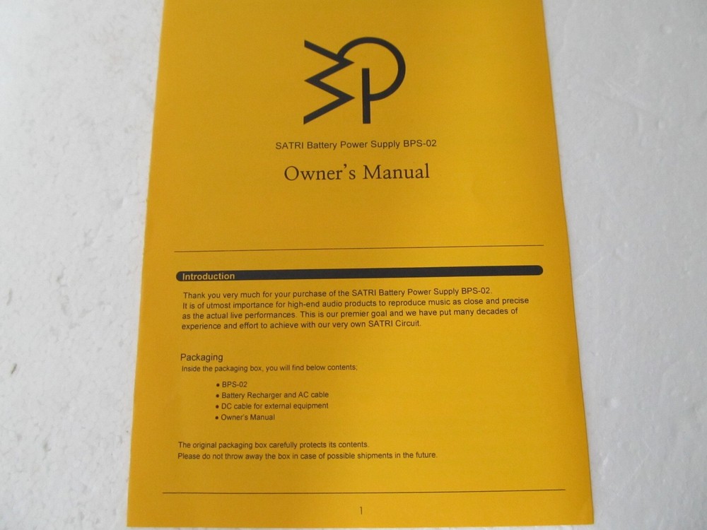 Bakoon BPS-02 SATRI Battery Power Supply