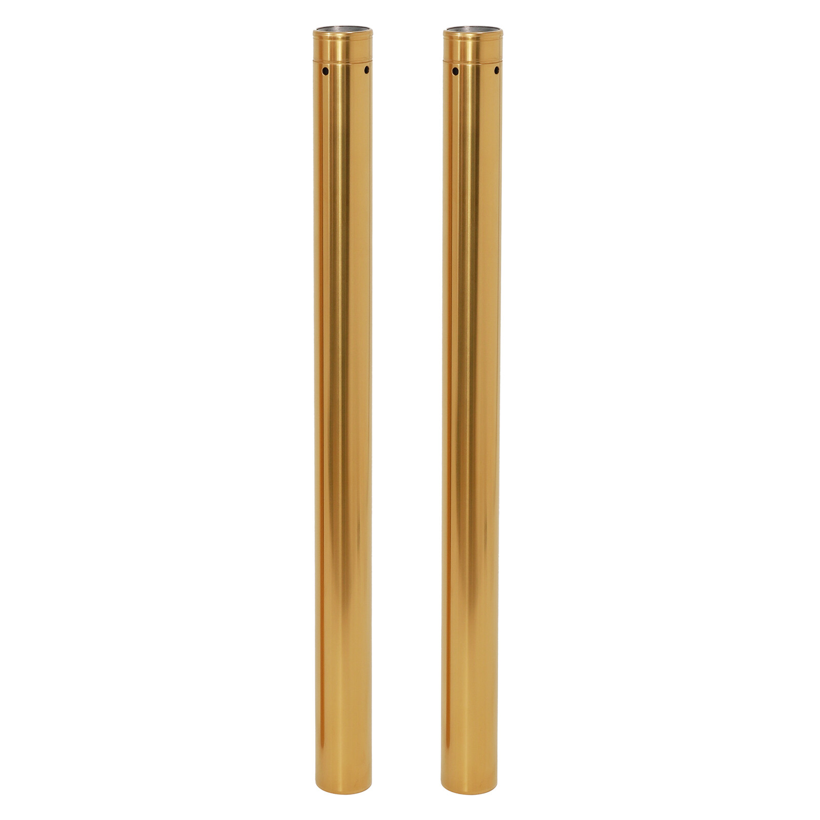 Chrome Gold 49mm 25-1/2" Fork Tubes For Harley Dyna Street Bob 06-17 Low Rider