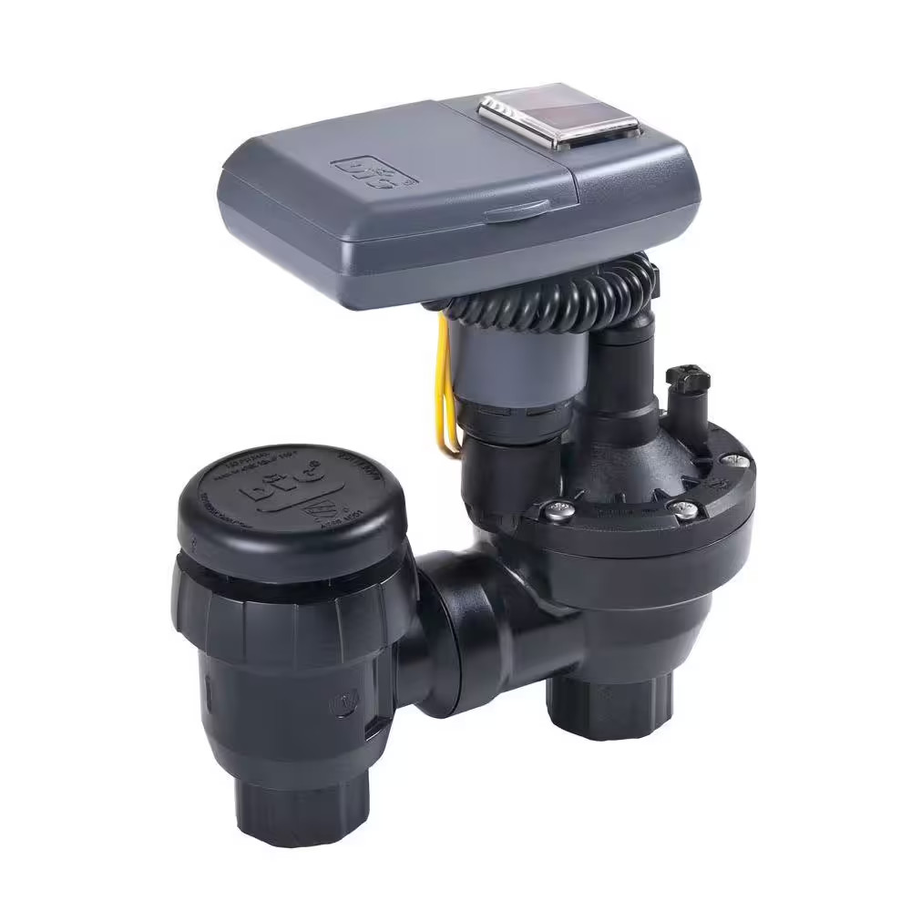 Solar Powered Timer Irrigation Controller with Anti-Siphon Valve