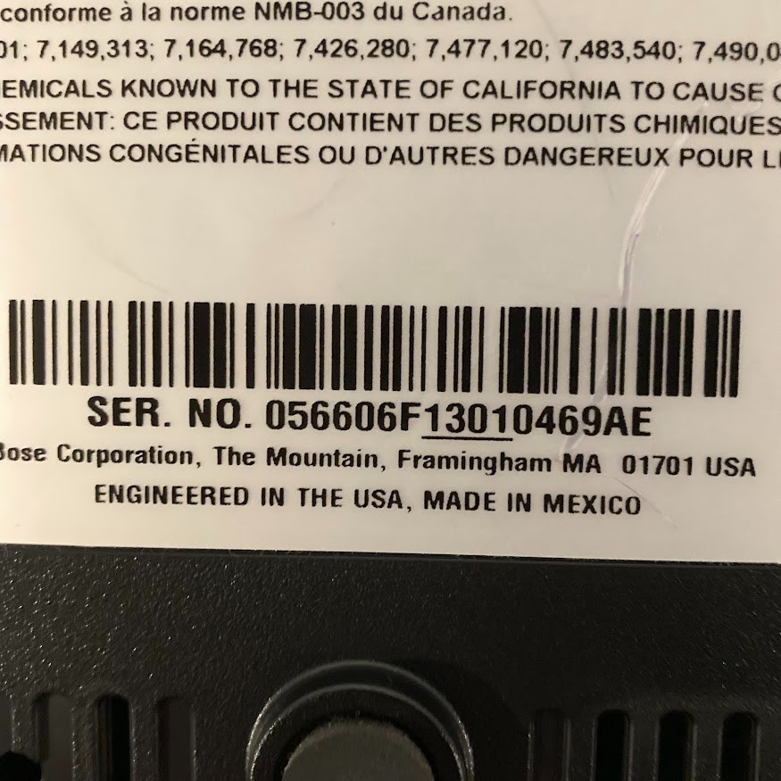 BOSE AV20 CONTROL CONSOLE No Power Supply No Remote UNTESTED No Returns