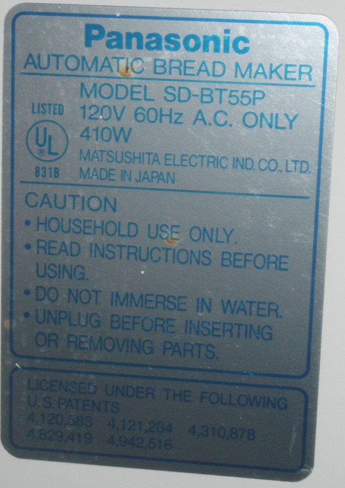 Heating Element for Panasonic Bread Maker Model SD-BT51P SD-BT55P SD-BT56P