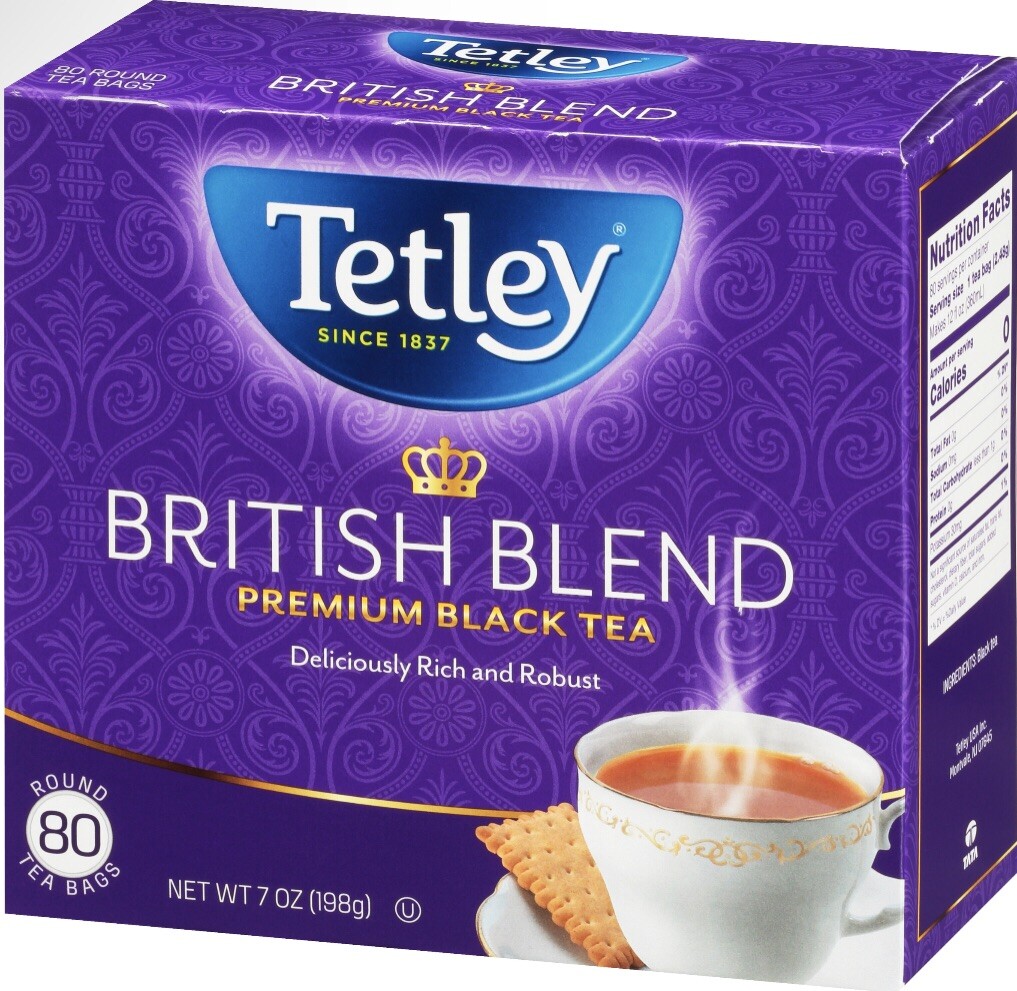 2 Box Tetley British Blend Premium Black Tea 160 Bags Deliciously Rich & Robust