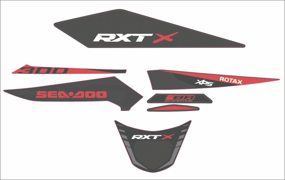 SEADOO RXT X 300 2018 Graphics / Decal / Sticker Kit