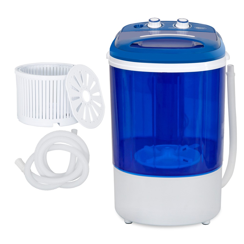 Mini Portable Washing Machine Top Load Washer W/ Double Knobs Timer Control