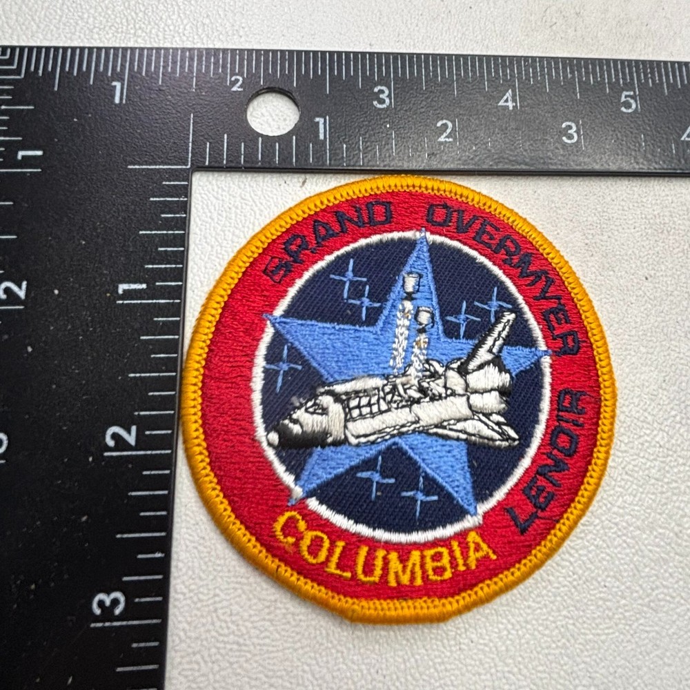 Vtg ROUGH!-MISSING LETTERS! NASA SPACE SHUTTLE COLUMBIA Patch 39MW