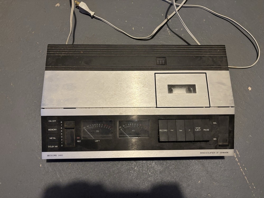 Bang & Olufsen B&O Beocord 2400 Cassette Deck Untested