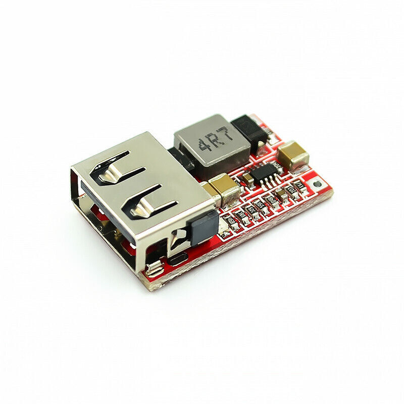 97.5% Efficiency 6-24V 12V/24V to 5V Step-Down USB Charging Module