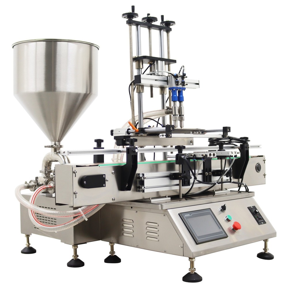 10-100ml Desktop Automatic Double Head Paste Filling Machine W/Control Display