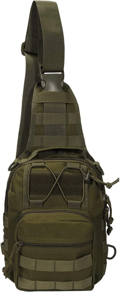 MOLLE-Compatible Tactical Satchel - Compact Waterproof Design for Essentials