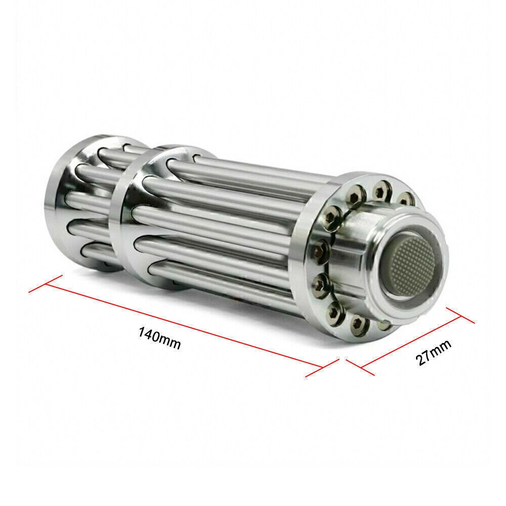 5W Red Burning Laser Pointer High Power Visible Light Beam +5 Head Caps US