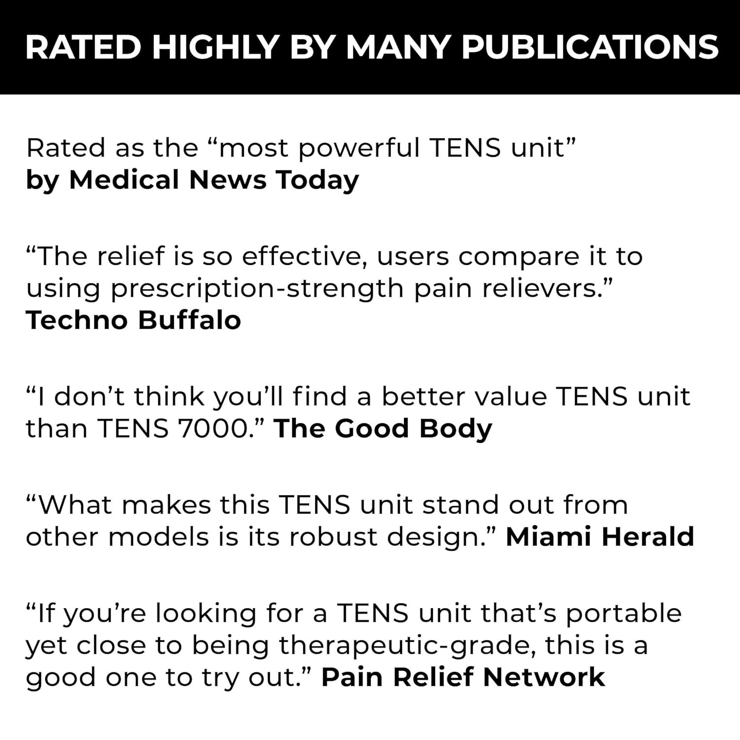 TENS 7000 Digital Muscle Stimulator Pain Relief Unit Device